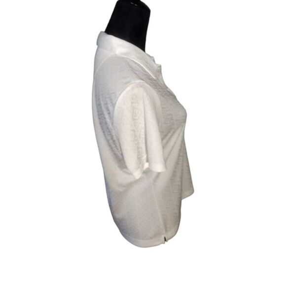EP Pro Tour Tech Women's White Polyester Golf Polo Athletic T-Shirt Top Size M! - Picture 4 of 14